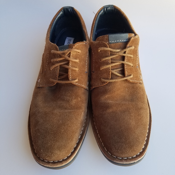 Steve Madden Hatrick 215 Mens Sz 7.5 Suede Oxford Shoes Lace Up Tan Brown main image 4